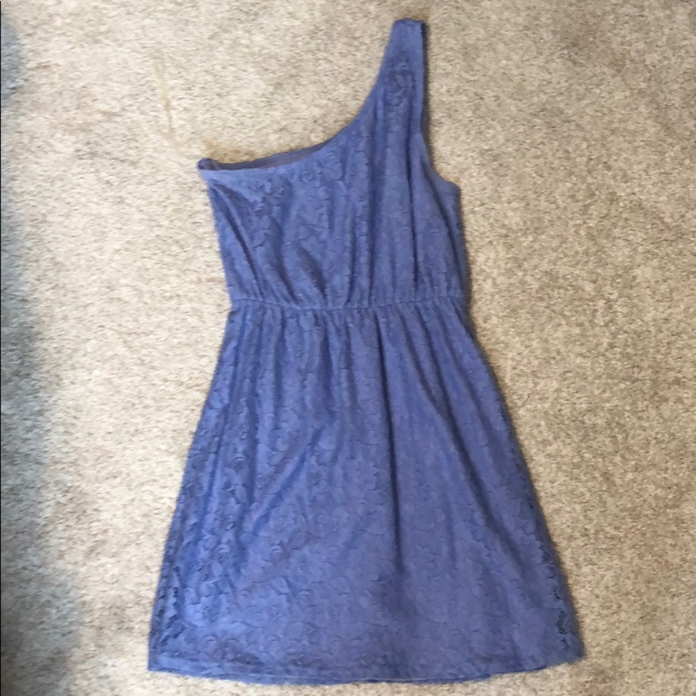 One shoulder lace dress